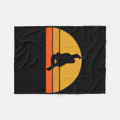Snowboarder Snow Winter Sunset R Fleece Deken (Voorkant (Horizontaal))