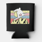 Snowboarder Snowboard Retro Blikjeskoeler (Voorkant)