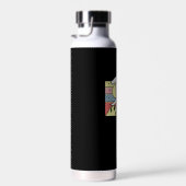Snowboarder Snowboard Retro Waterfles (Rechts)