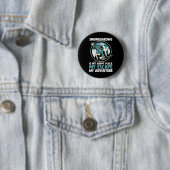 Snowboarder Snowboarden 2 Ronde Button 5,7 Cm (In situ)