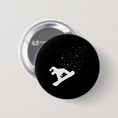 Snowboarder Snowboarden 4 Ronde Button 5,7 Cm (Voorkant /achterkant)