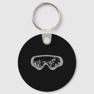 Snowboarder Snowboarden Goggles Winter Sport Sneeu Sleutelhanger