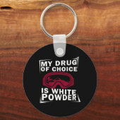 Snowboarder Snowboarden mijn favoriete medicijn Sleutelhanger (Voorkant)