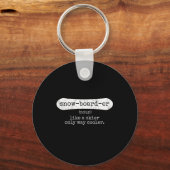 Snowboarder - Snowboarder-liefhebber in Snowboard Sleutelhanger (Voorkant)