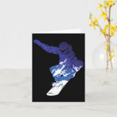 Snowboarder Snowboarder Wintersport S Kaart (Gele Bloem)