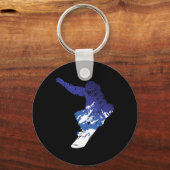 Snowboarder Snowboarder Wintersport S Sleutelhanger (Voorkant)