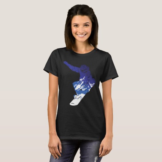 Snowboarder Snowboarder Wintersport S T-shirt (Voorkant volledig)