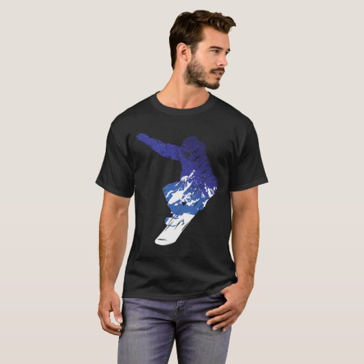 Snowboarder Snowboarder Wintersport S T-shirt (Voorkant volledig)