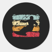 Snowboarder Snowboarding Ski Vacation Snowboard Gi Ronde Sticker (Voorkant)