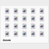  Snowboarder | Snowboarding | snowboarden Vierkante Sticker (Vel)