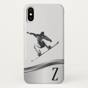Snowboarder Sports Snowboard Monogram Case-Mate iPhone Case