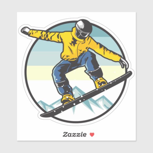 Snowboarder Sticker (Vel)