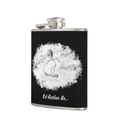 Snowboarder Stickman Flask Heupfles (Links)