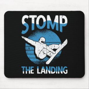 Snowboarder Stomp het skigebied Snowboard Muismat