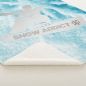 Snowboarder Throw Blanket (3/4)