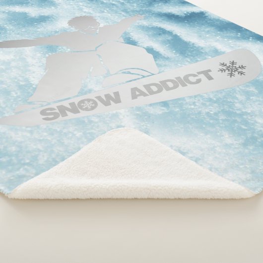 Snowboarder Throw Blanket (3/4)
