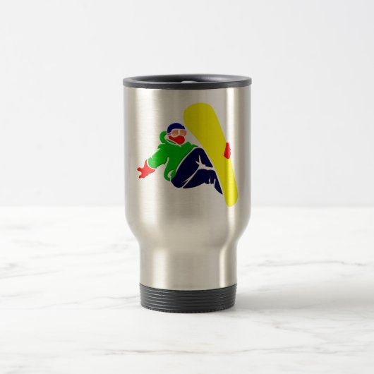 Snowboarder Travel Mug Reisbeker (Center)