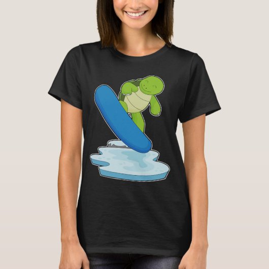 Snowboarder Turtle T-shirt (Voorkant)