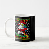 Snowboarder Unicorn Kerstman Snowboarden Kerst S Koffiemok (Links)