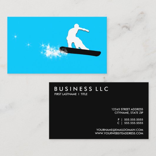 snowboarder visitekaartje (Voorkant / Achterkant)