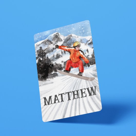 Snowboarder Winter Sports Pokerkaarten