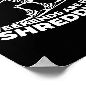 Snowboarder - Wintersport Snowboarden Poster (Hoek)