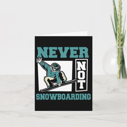 Snowboarder Wintersport Snowboarden - Snowboard Kaart (Voorkant)