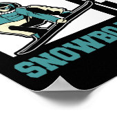 Snowboarder Wintersport Snowboarden - Snowboard Poster (Hoek)
