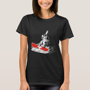 Snowboarder Zwitserse vlag Wintersport T-shirt