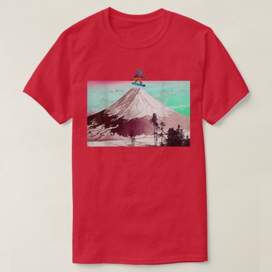 Snowboarders, Cool Snowboarding Art, Japanse kunst T-shirt (Design voorkant)