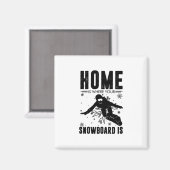 Snowboarders Magneet (Voorkant / Achterkant)