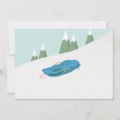 Snowboardfoto van springplank kaart (Achterkant)