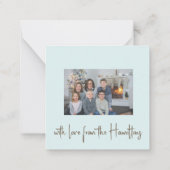 Snowboardfotokerst Notitiekaartje (Achterkant)