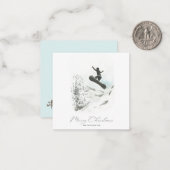 Snowboardfotokerst Notitiekaartje (Voorkant / Achterkant in situ)