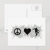 Snowboarding 3 briefkaart (Voorkant / Achterkant)