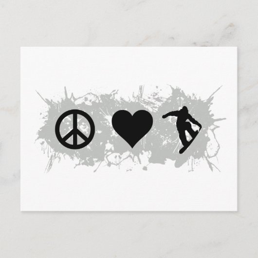 Snowboarding 3 briefkaart (Voorkant)