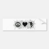 Snowboarding 3 bumpersticker (Voorkant)