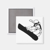 Snowboarding 3 magneet (Voorkant / Achterkant)