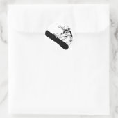 Snowboarding 3 ronde sticker (Tas)