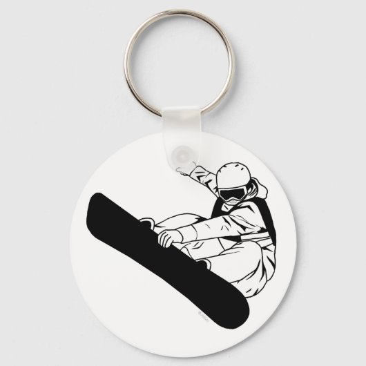 Snowboarding 3 sleutelhanger (Voorkant)