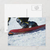 Snowboarding 4 briefkaart (Voorkant / Achterkant)