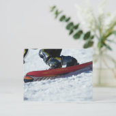 Snowboarding 4 briefkaart (Staand voorkant)