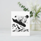 Snowboarding 5 briefkaart (Staand voorkant)