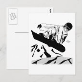 Snowboarding 5 briefkaart (Voorkant / Achterkant)