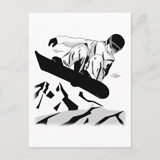 Snowboarding 5 briefkaart (Voorkant)
