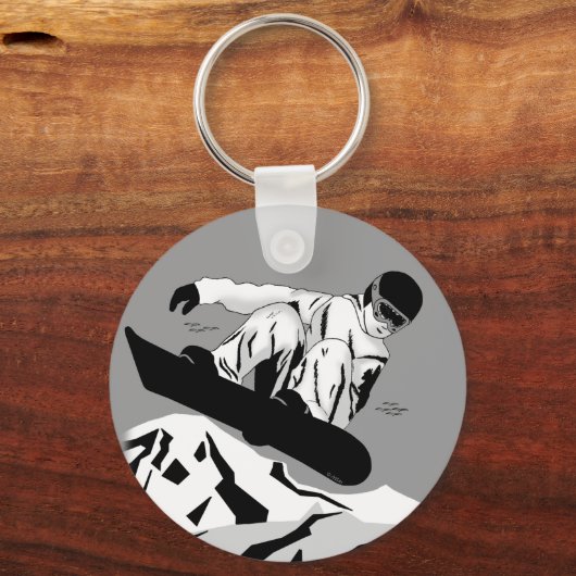 Snowboarding 5 sleutelhanger (Voorkant)
