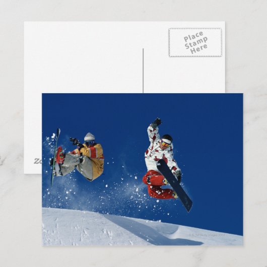 Snowboarding 8 briefkaart (Voorkant / Achterkant)