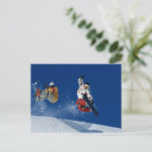 Snowboarding 8 briefkaart (Staand voorkant)