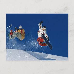 Snowboarding 8 briefkaart