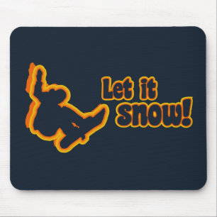 Snowboarding aangepaste mousepad muismat